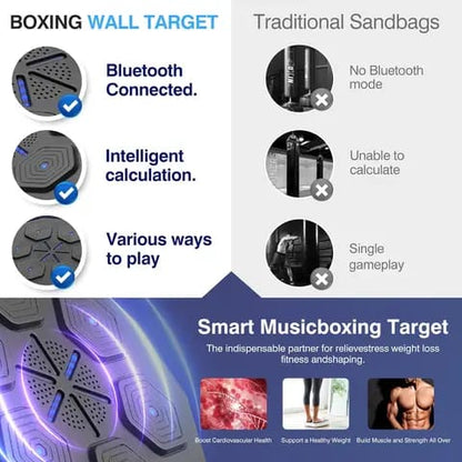 Boxing Training Machine Smart Music Wall Mounted Target LED